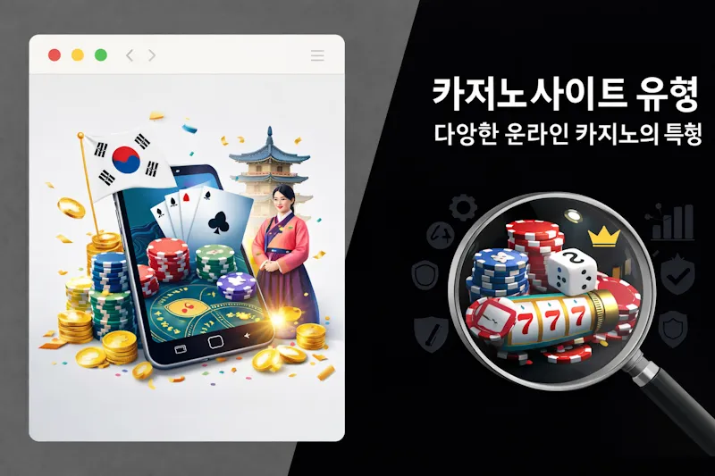 카지노사이트 유형 – 다양한 온라인 카지노의 특징