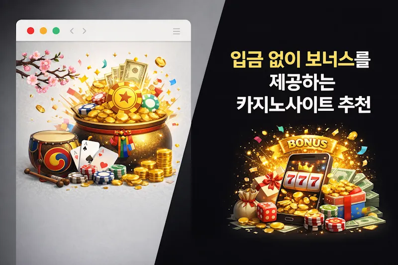입금 없이 보너스를 제공하는 카지노사이트 추천