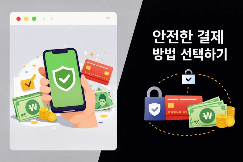 안전한 결제 방법 선택하기