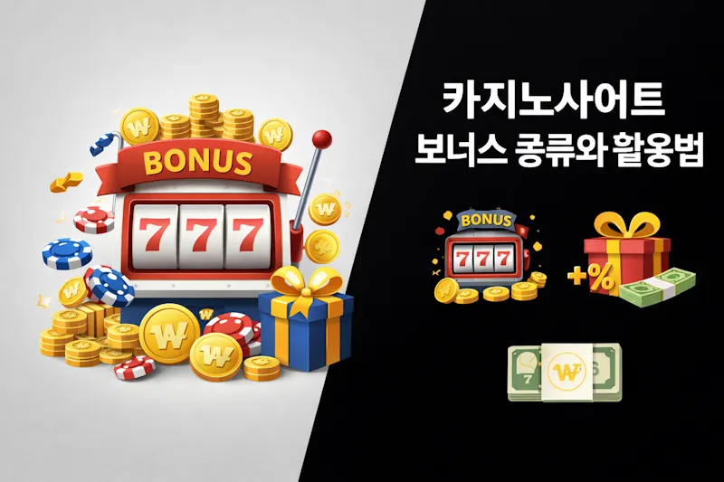 카지노사이트 보너스 종류와 활용법