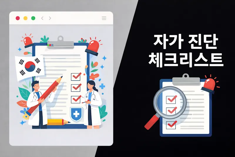 자가 진단 체크리스트