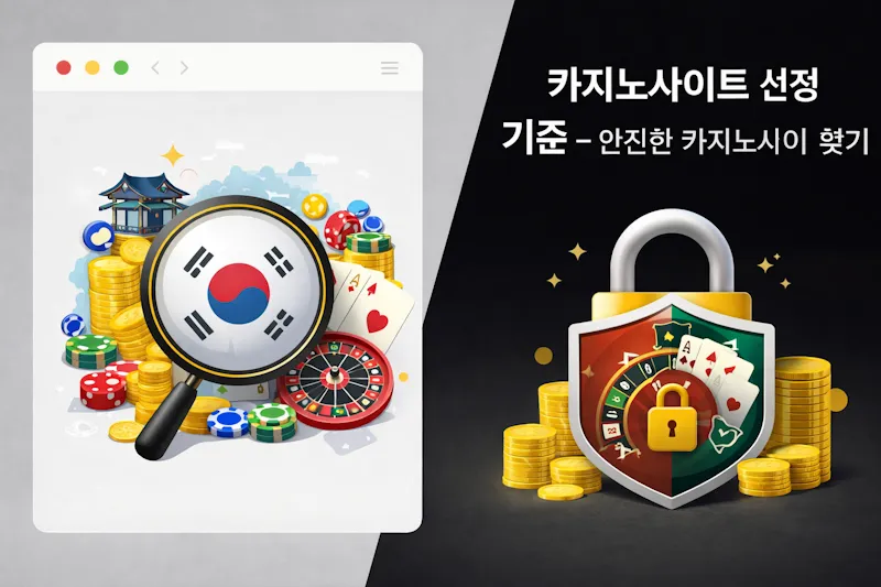 카지노사이트 선정 기준 – 안전한 카지노사이트 찾기